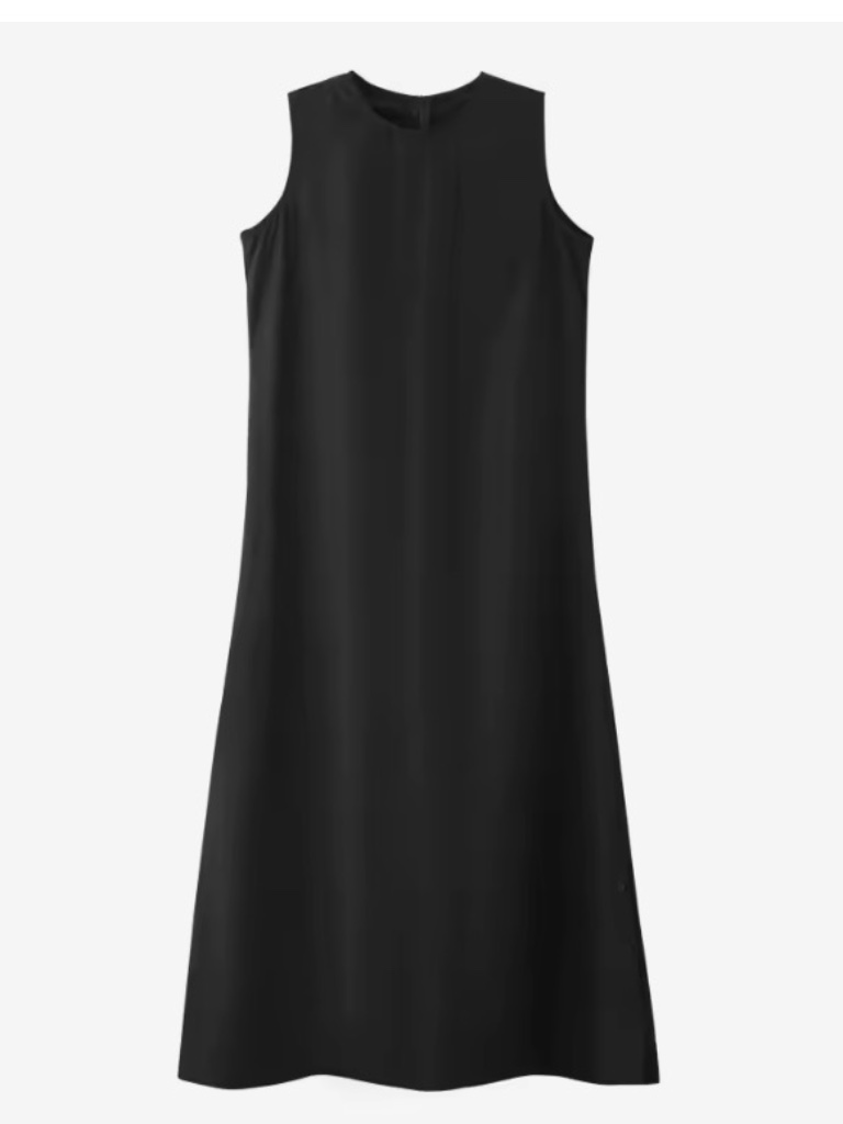 Nwt Ali Specials Maxi Linen Jumper Crewneck Black Small